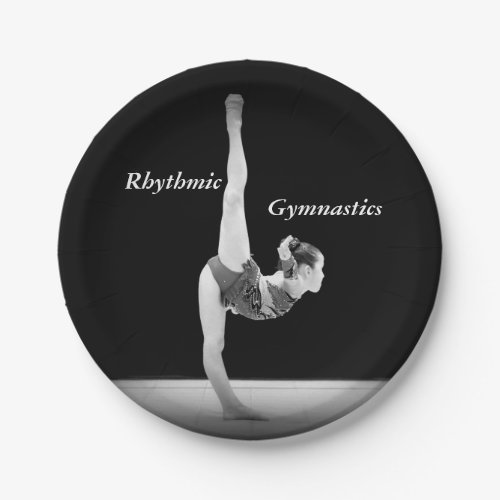 Photo Gymnastic paper plates party supplies