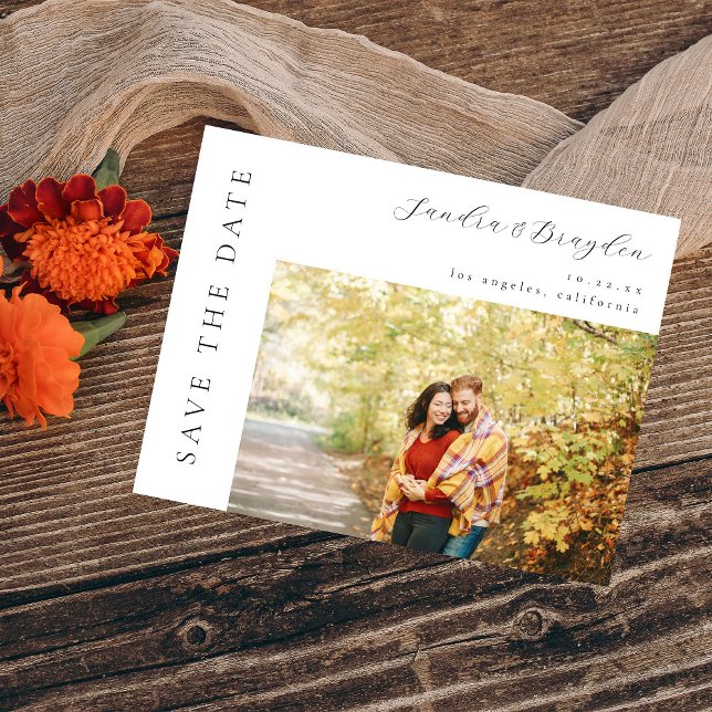 Photo H MOD Simple Save the Date Invitation (Creator Uploaded)