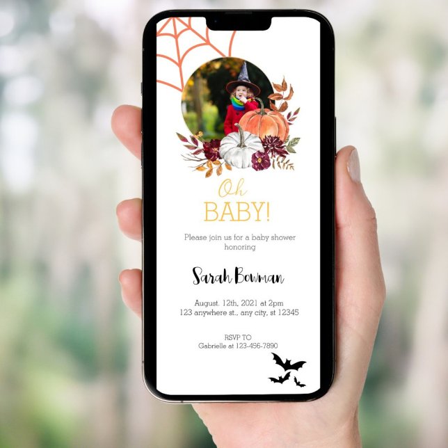 Photo Halloween Party  Birthday Evite Invitation (Creator Uploaded)