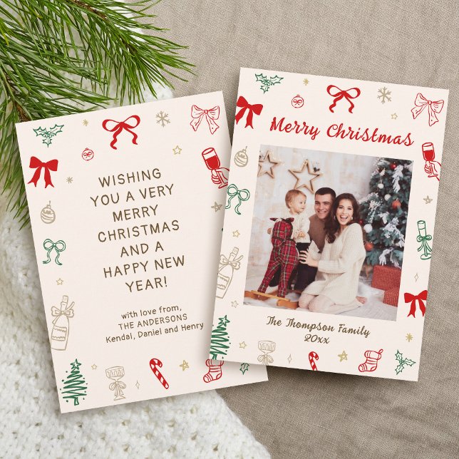 Photo Hand Drawn Christmas Card (Creator Uploaded)