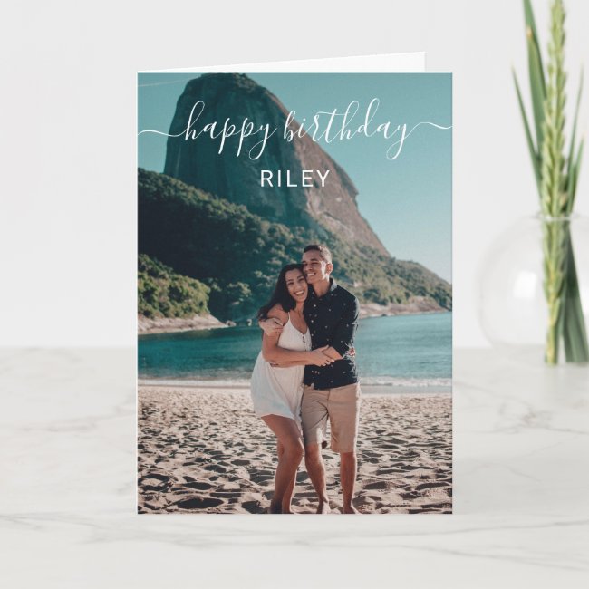 Photo Happy Birthday Card