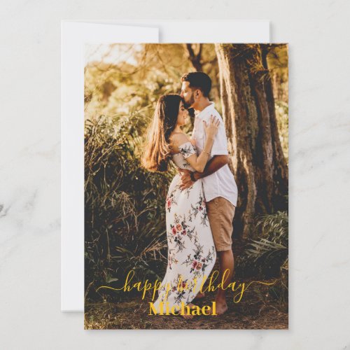 Photo Happy Birthday Card