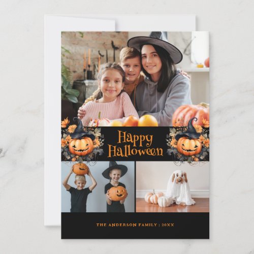 Photo Happy Halloween Card