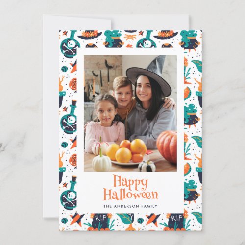 Photo Happy Halloween Card