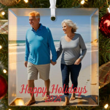 Photo Happy Holidays Red personalize