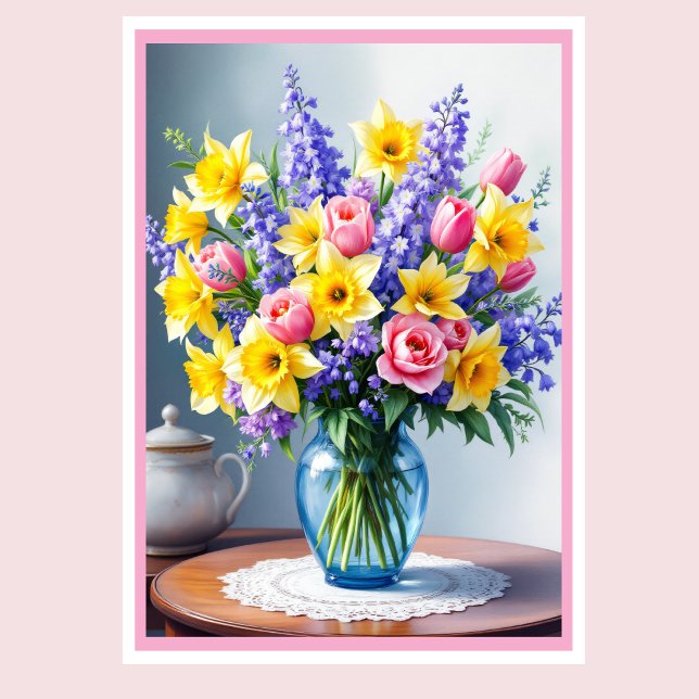 Photo Happy Mother's Day Spring Flowers Card (Creator Uploaded)
