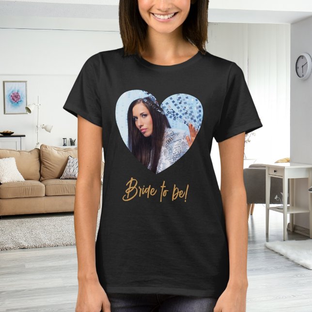 Photo heart bride to be T-Shirt (Creator Uploaded)