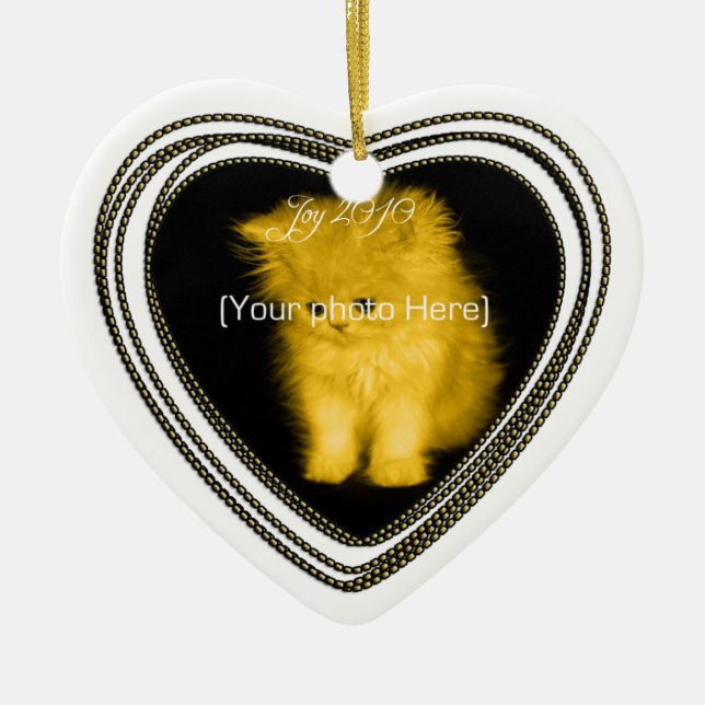 Photo Heart Ornament (Front)
