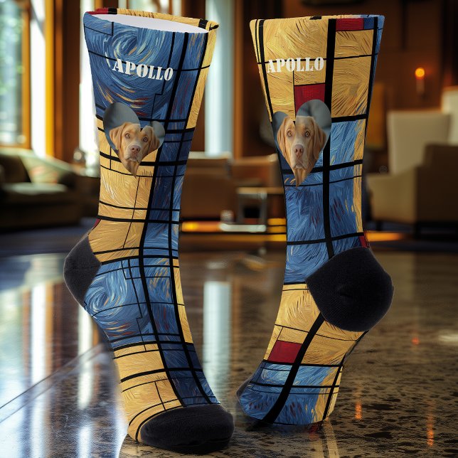 Photo Heart Socks: Customizable Modern Art Design Socks (Creator Uploaded)