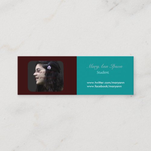 Photo Holder  Campus &amp; Sudent Life Business Card Template