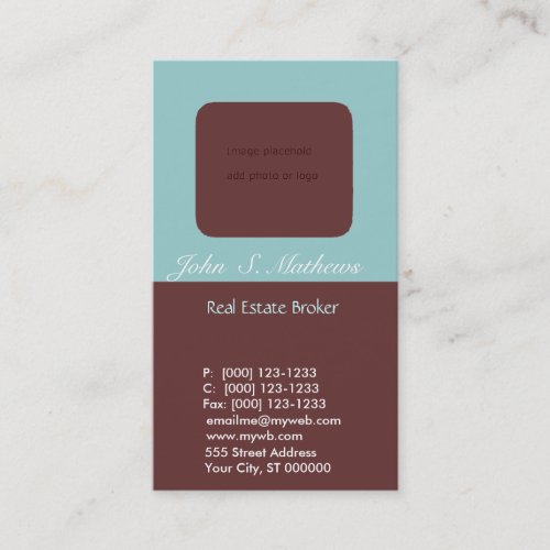 Photo Holder Realtor Real Estate Business Cards