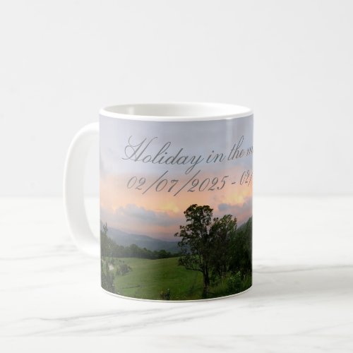 Photo Holiday Adventure Memory Script Coffee Mug