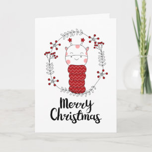 PHOTO HOLIDAY CARD   Merry Christmas Giraffe