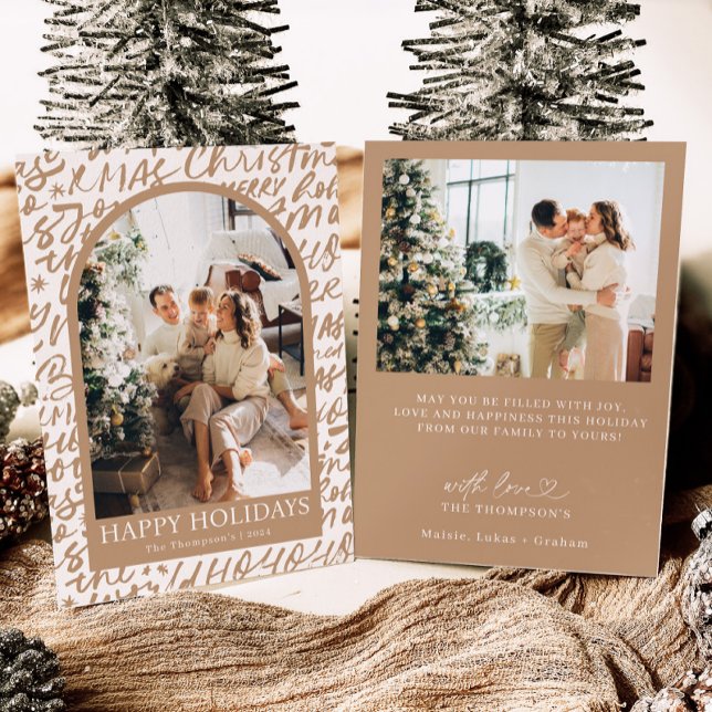 Photo Holiday Card, Modern Christmas Card (Creator Uploaded)
