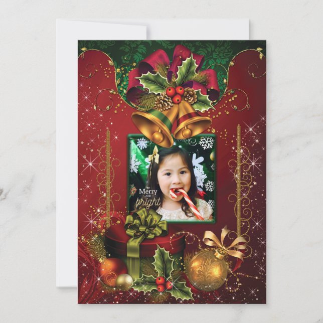 Photo Holiday Christmas Greeting Card (Front)