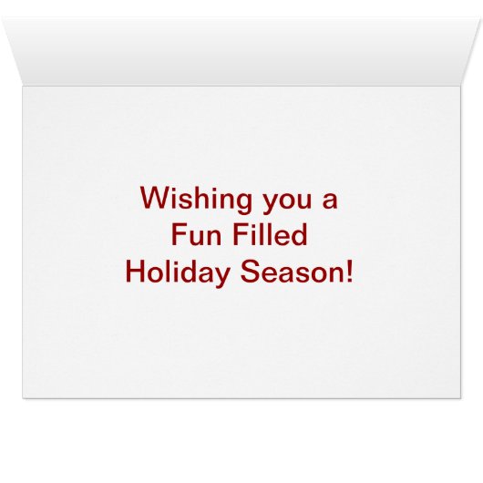 Photo Holiday Greeting Card (Inside Horizontal (Bottom))