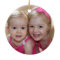 PHOTO HOLIDAY ORNAMENT chevron glitter red green