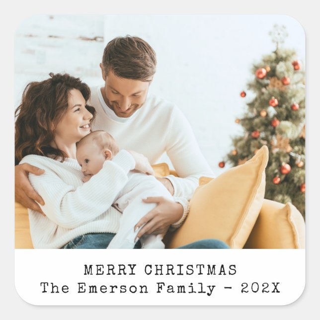 Photo Holiday Sticker (Front)