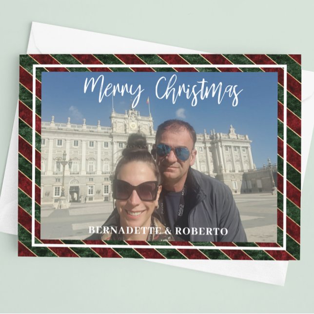 Photo Horizontal Christmas Flat Holid Holiday Card (Creator Uploaded)