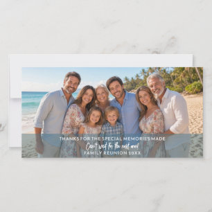 Photo Horizontal or Panoramic Family Reunion Holiday Card
