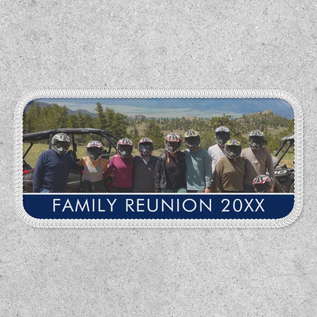 Photo Horizontal or Panoramic Family Reunion Patch (Front)