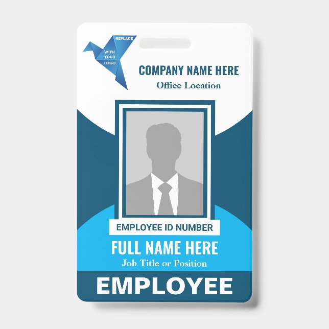 Photo Hospital Medical Company Any Color Template Badge (Front)