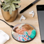 Photo I LOVE YOU Modern Romantic Stylish Script Wireless Charger<br><div class="desc">Photo I LOVE YOU Modern Romantic Stylish Script Wireless Charger features your favorite wedding picture personalized with your text or "i love you" in modern calligraphy script for an easy and quick DIY add your own photo gift. Makes a perfect gift for Christmas, birthdays, wedding, engagement, anniversary, boyfriend, girlfriend, husband,...</div>