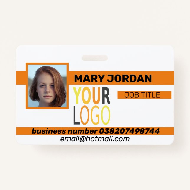 Photo ID badge (Front)