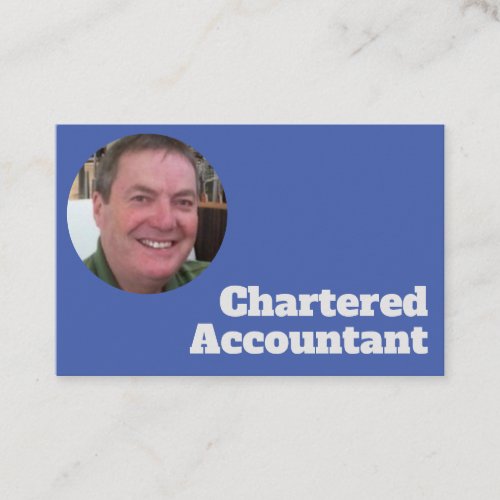 Photo ID Chartered Accountant Design Business Card