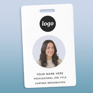 Photo ID Clean Professional Name Badge