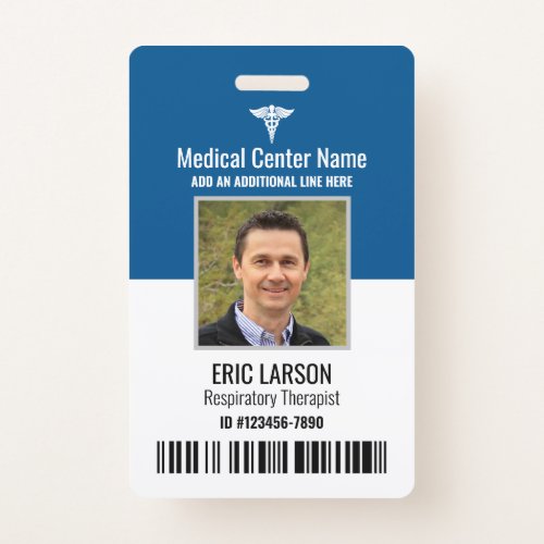 Photo ID Personalized Medical Employee Badge