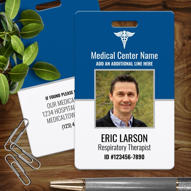 Photo ID Personalized Medical Employee Badge (Creator Uploaded)