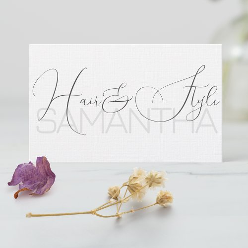 Photo Image Elegant Modern Calligraphy Signature   Business Card