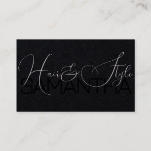 Photo Image Elegant Modern Calligraphy Signature Business Card