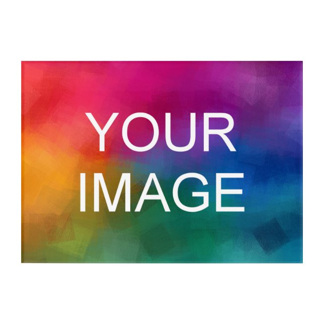 Photo Image Logo Horizontal Custom Template Acrylic Print (Front)