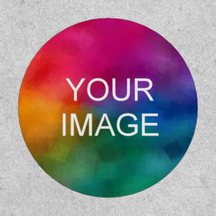 Photo Image or Logo Template Circle Modern Trendy Patch