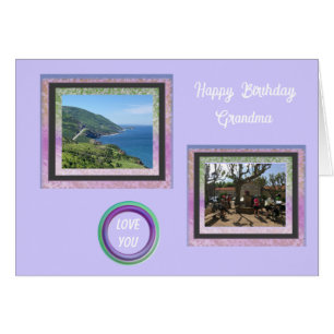 Photo Images for Grandma Birthday Card