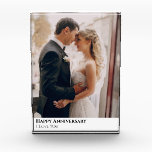 Photo In Glass Block Happy Anniversary<br><div class="desc">Make your memories unforgettable with our Personalized Photo Print Acrylic Block Plaque! This elegant and timeless keepsake beautifully displays your cherished photos alongside a custom message,  creating a truly unique and heartfelt gift. Celebrate special moments,  honor loved ones,  or express your deepest sentiments with a touch of personalization.</div>