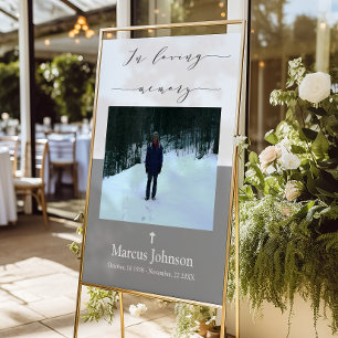 Photo In loving memory Funeral Foam Board