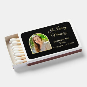 Photo In Loving Memory Funeral Memorial Service Matchboxes