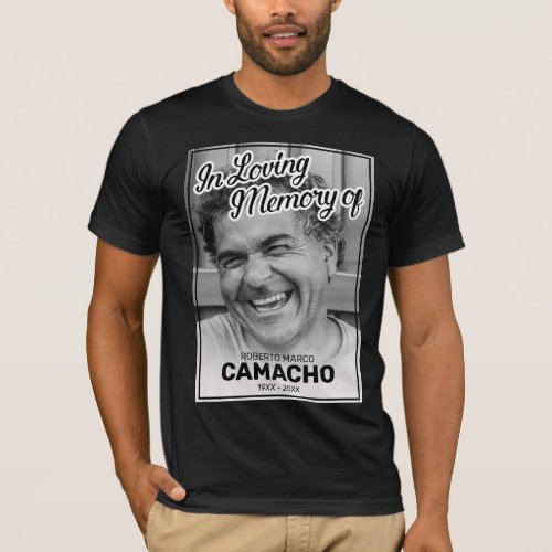 Photo In Loving Memory Funeral T-Shirt 