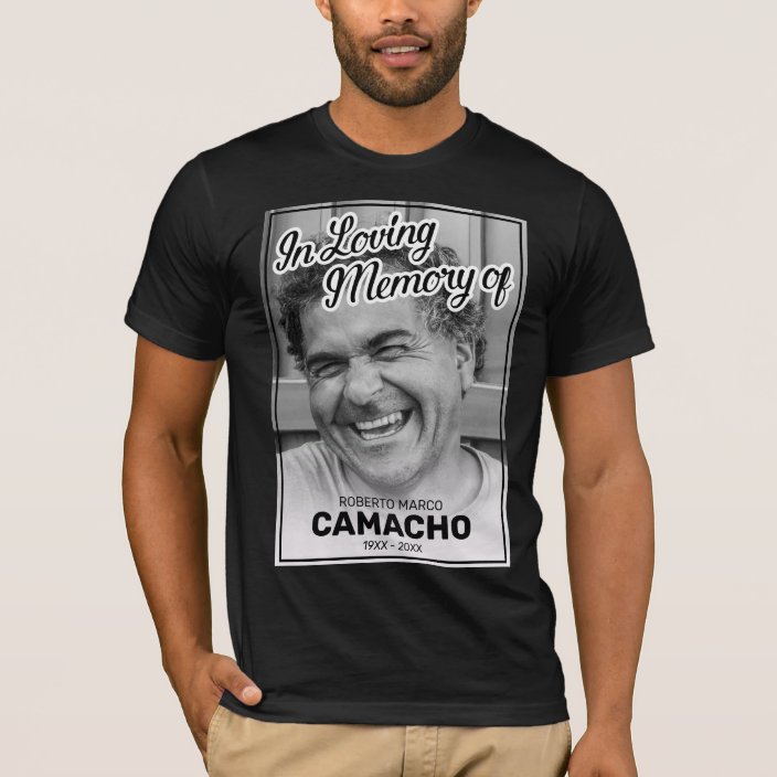 Photo In Loving Memory Funeral T-Shirt | Zazzle.com