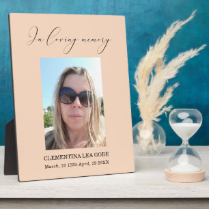 Photo In loving memory sign Tabletop Plaque
