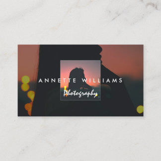Photo in photo artistic photography business card