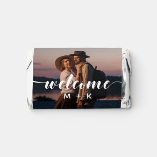 Photo & Initials Wedding Welcome Favor