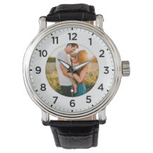 Photo Inlay Personalized Leather Watch