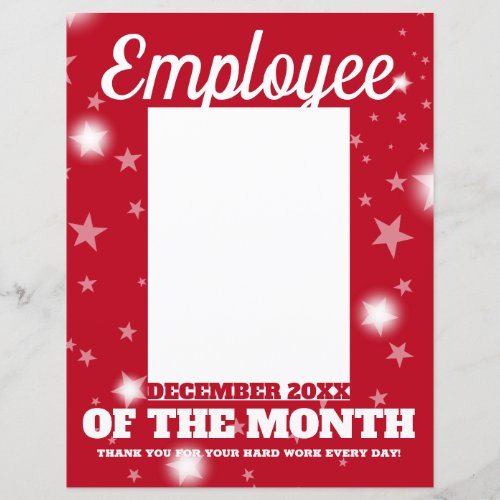 photo insert employee of the month DEC letterhead