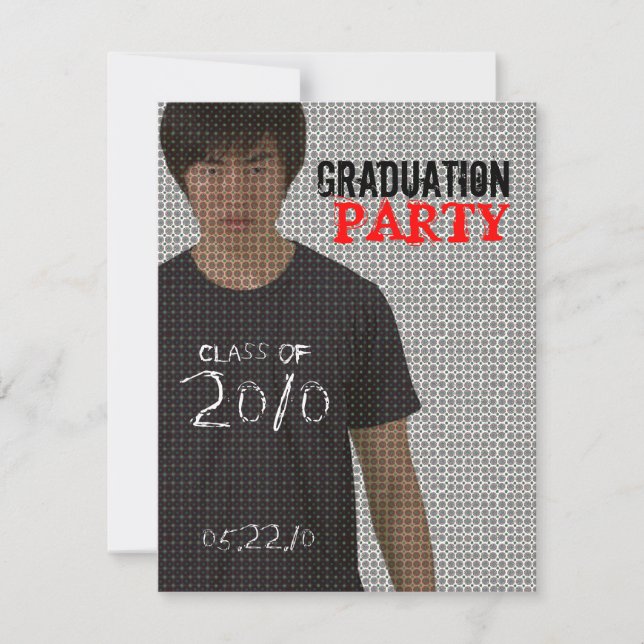 Photo Insert Graduation Party 4 Invitation (Front)