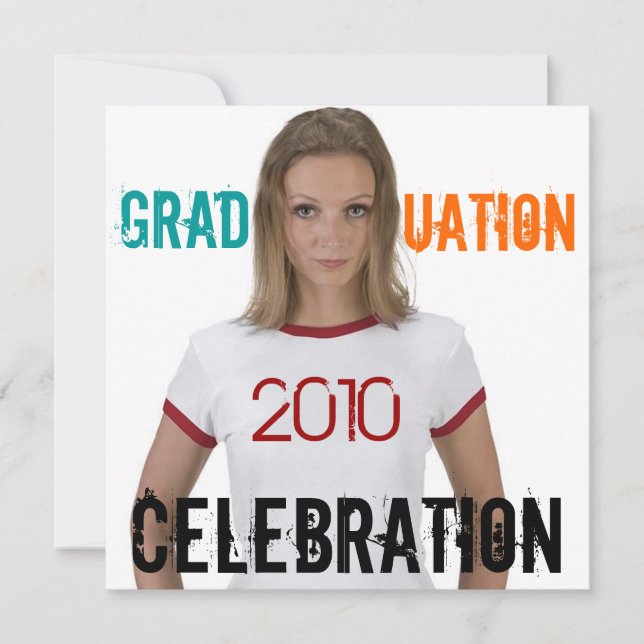 Photo Insert Graduation Party 6 Invitation (Front)