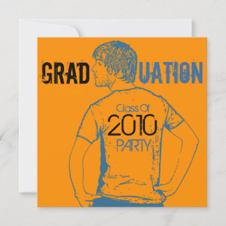 Photo Insert Graduation Party Invitation Boy 2